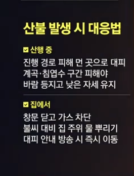 산불시 대응법
