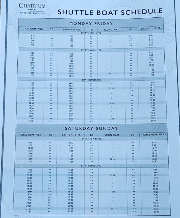 차트리움 호텔 리버사이드 방콕