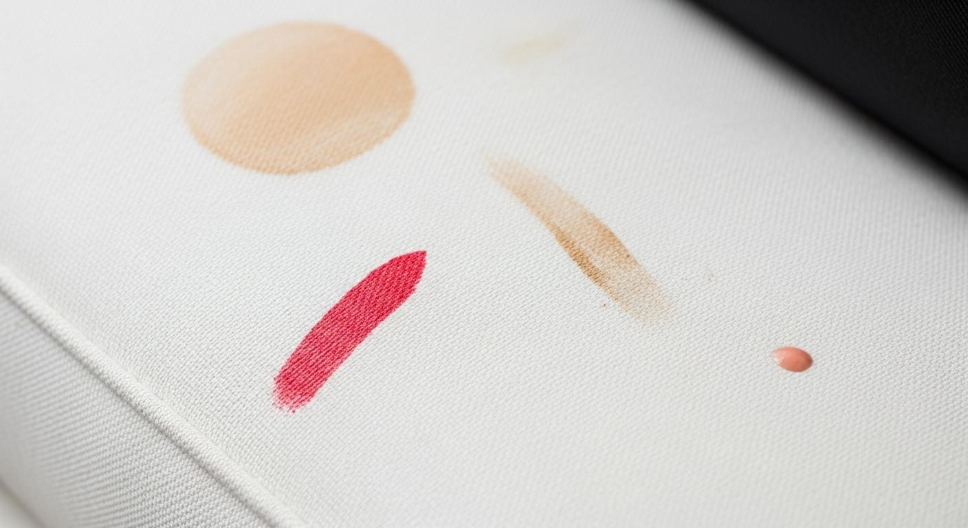 패딩 화장품 묻은것