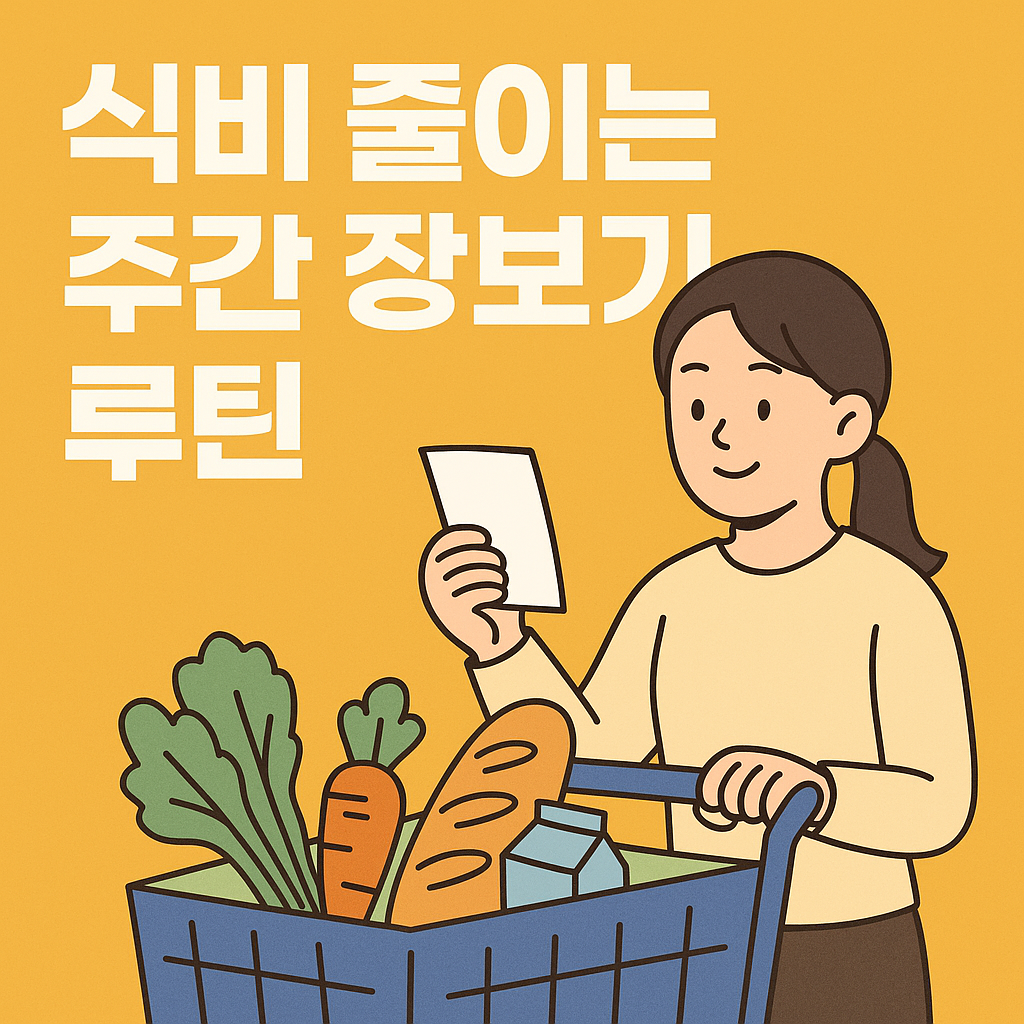 식비 줄이는 주간 장보기 루틴