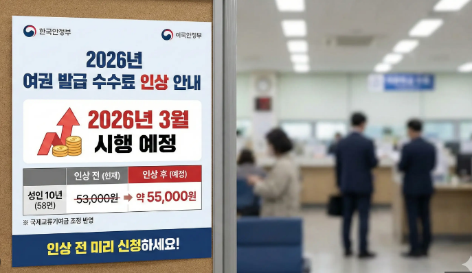 2026 여권 수수료 인상 전 총정리!