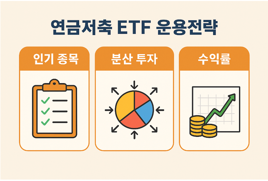 연금저축 ETF 운용전략 (인기 종목, 분산 투자, 수익률)