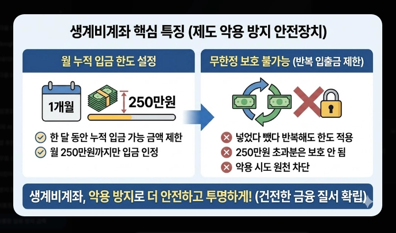 생계비통장 압류방지 금액 250만원 상향 [2026년 시행] 보호 한도 및 개설 방법 안내