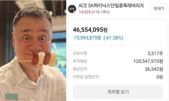 여경옥 셰프 하이닉스 레버리지 61% 손실