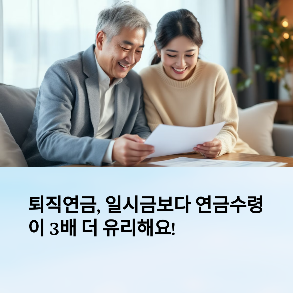 퇴직연금 일시금보다 연금수령이 유리한 이유 썸네일