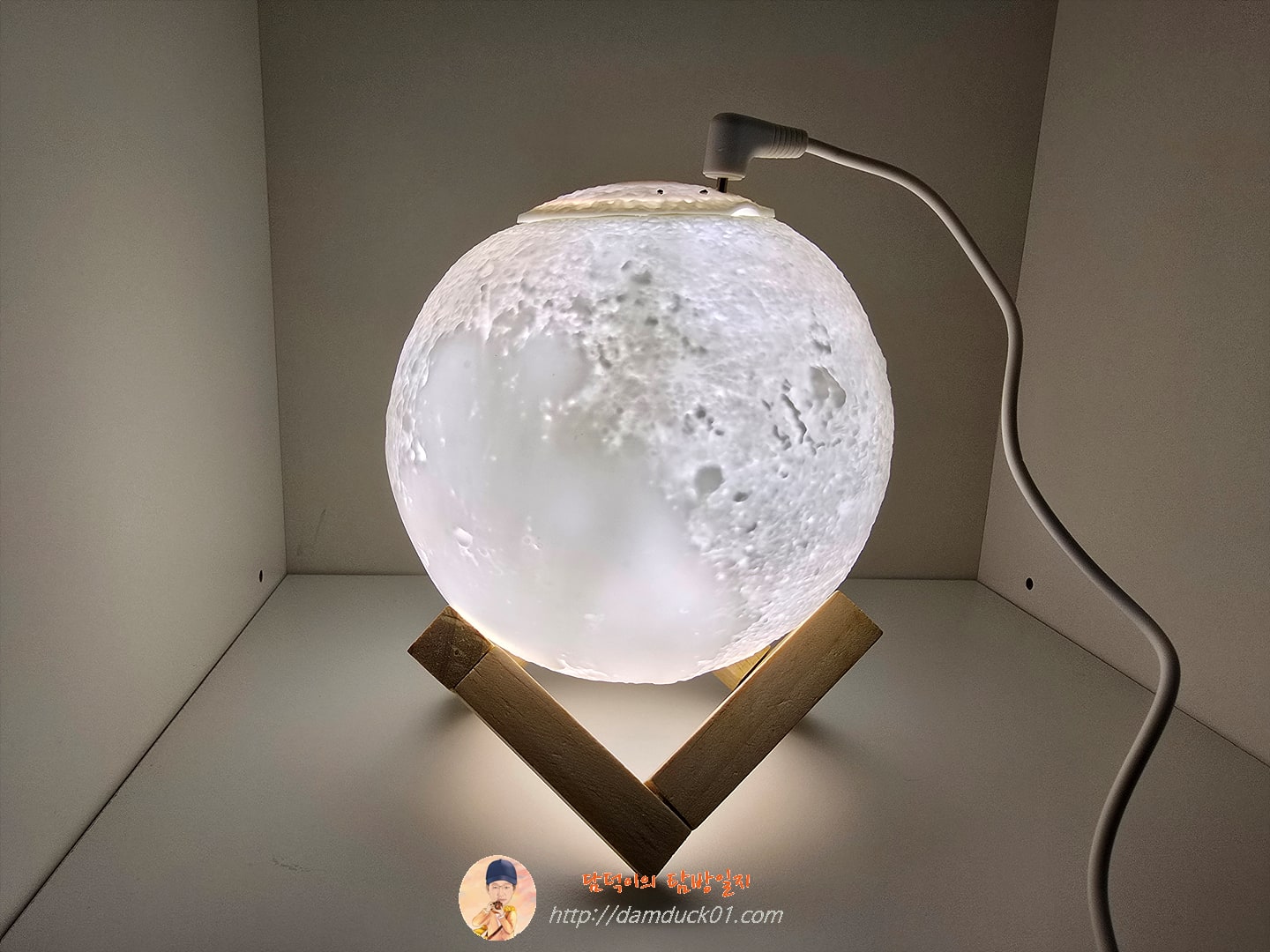 듀플렉스 보름달 무드등 가습기 DP-13MH