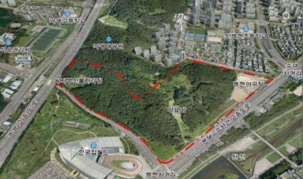 성남 백현마이스 도시개발사업 예정 부지 구역 지도 및 주변 입지