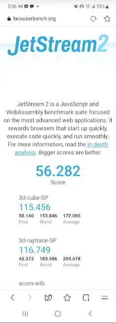 안드로이드 웹브라우저 성능 비교 사진4