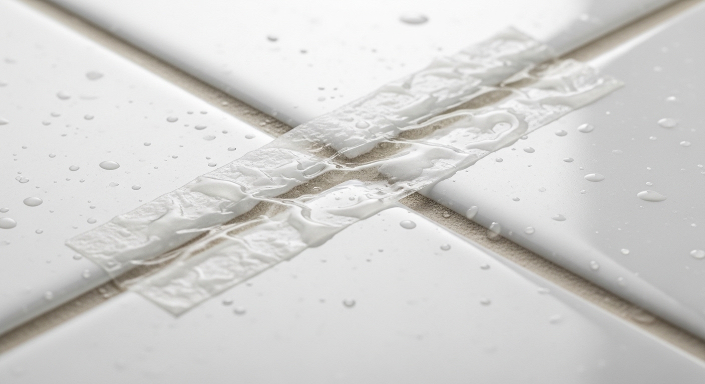 두루마리 휴지와 락스를 활용한 화장실 실리콘 곰팡이 완벽 제거 휴지 팩 청소법