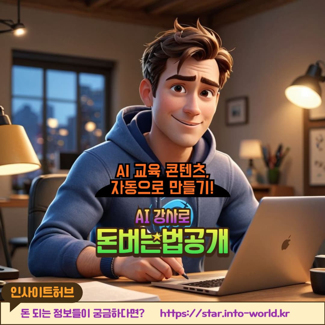 AI를 활용한 온라인 강의 &amp; 교육 콘텐츠 판매