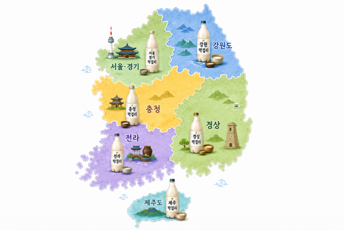 지역별 막걸리 종류와 맛 차이