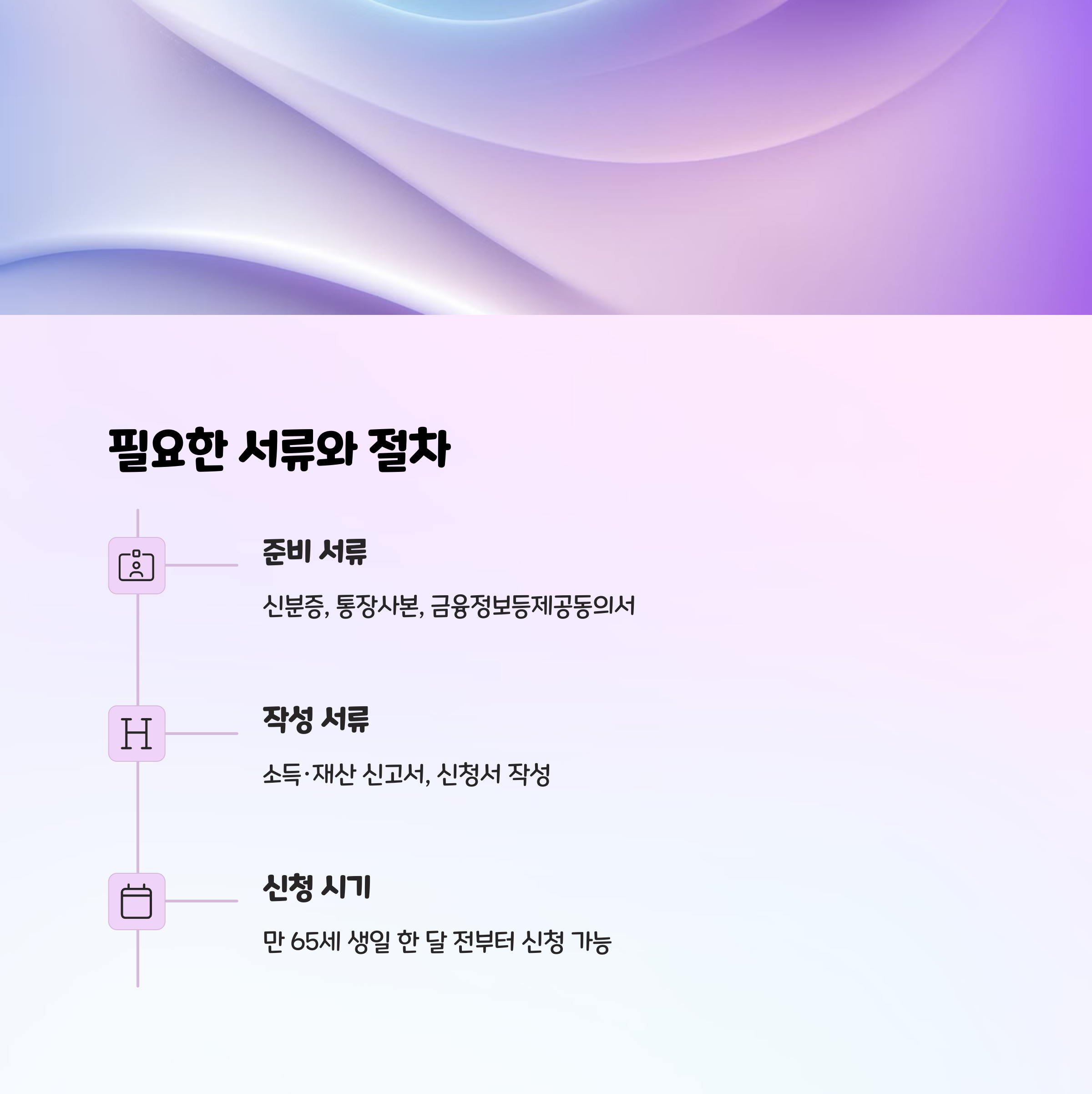 📄 준비서류와 신청 절차