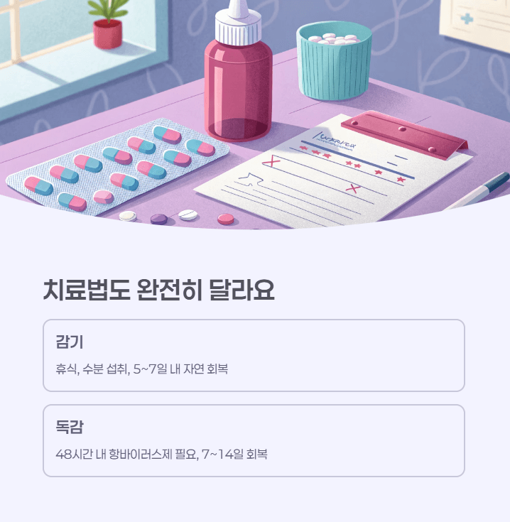 감기와 독감의 차이