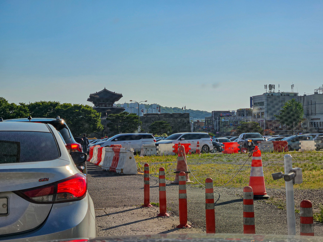 수원 팔달산 화성행궁 노상 공영주차장