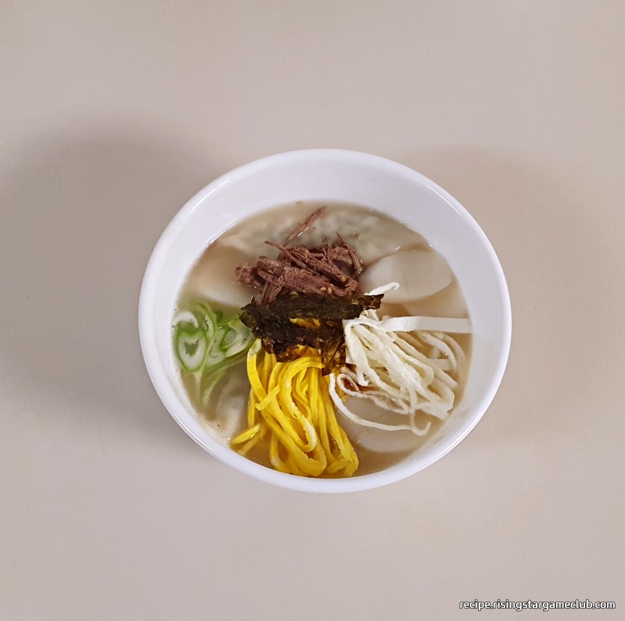 사골 육수로 맛있는 떡국 만들기