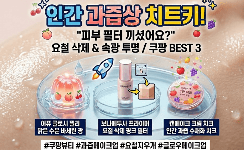 요철은 싹 지우고 속광만 투명하게 살리는 코덕 추천템