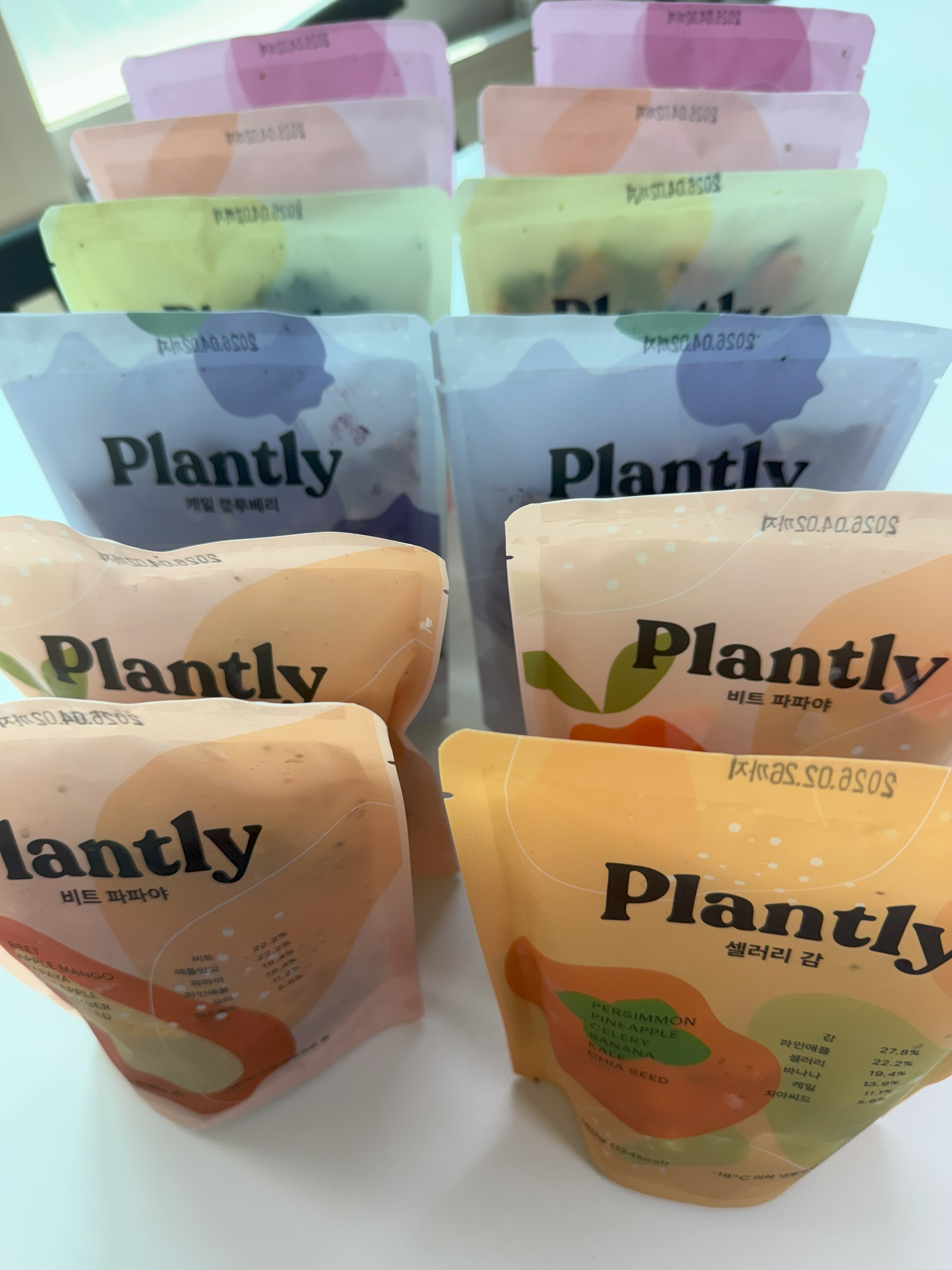 플랜틀리 해독주스키트 6종 구성 전체 모습