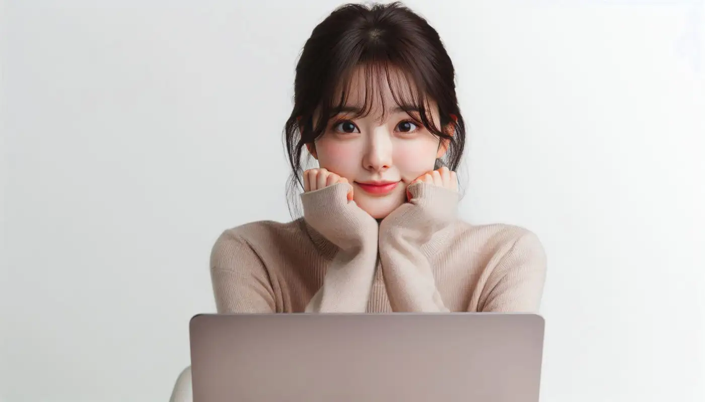 고교학점제-수강신청-방법을-알아보는-여성의-모습