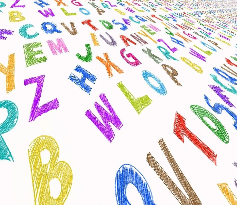 외국어 학습을 나타내는 알파벳