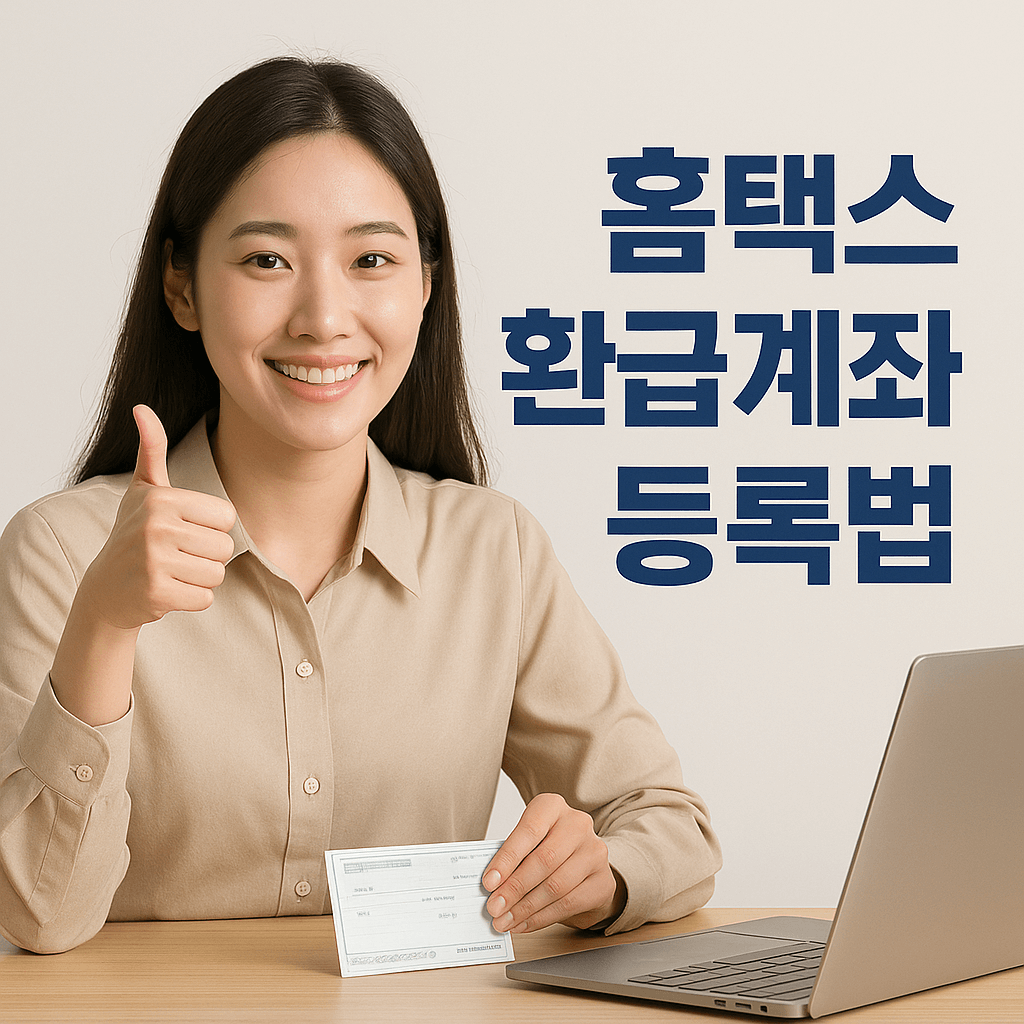 홈택스 환급계좌 등록 방법 완전정리-썸네일