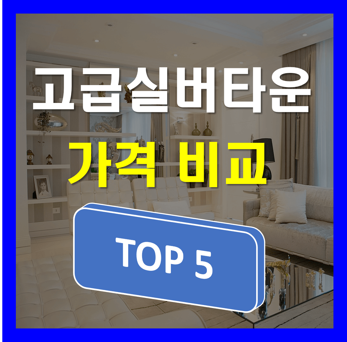 고급실버타운 가격 비용 비교 및 추천