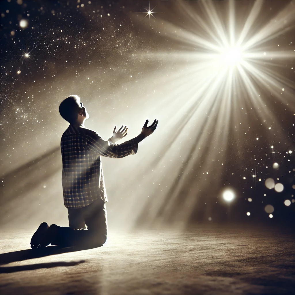 여기 시편 95:6-7 말씀을 따라, 창조주 하나님을 찬양하며 경배하는 모습이 담긴 이미지가 있습니다. 이 장면은 하나님께 온전히 나아가며, 그분을 경배하는 것이 얼마나 복된 삶인지를 묵상하게 합니다. 🙌✨📖