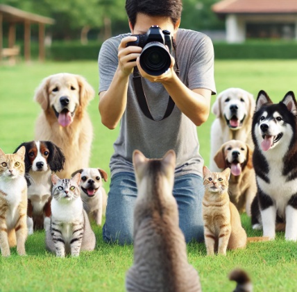 반려동물이랑 사진찍기