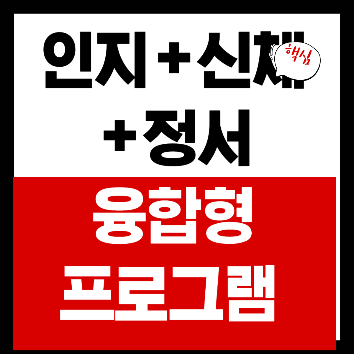인지 + 신체 + 정서를 결합한 융합형 프로그램 디자인