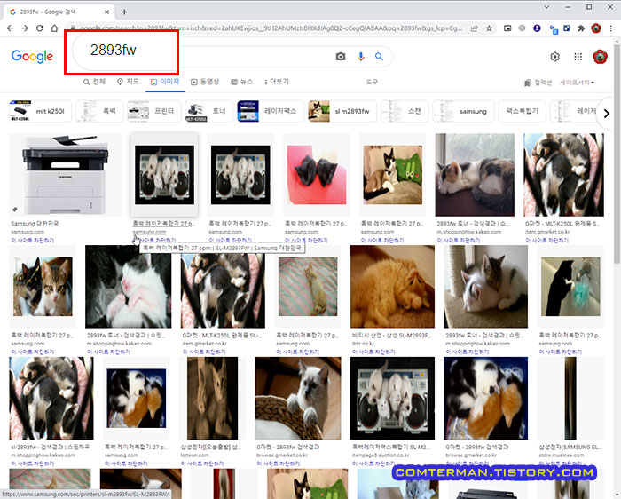 크롬 브라우저 이미지 필터링