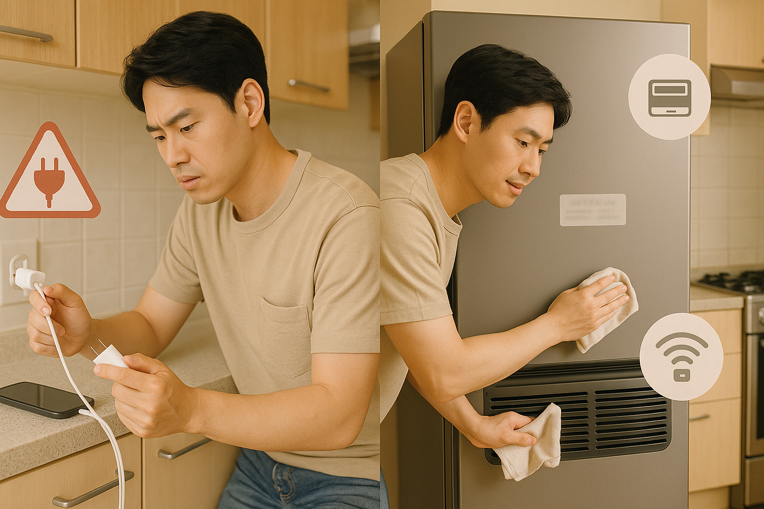 대기전력 차단과 냉장고 관리