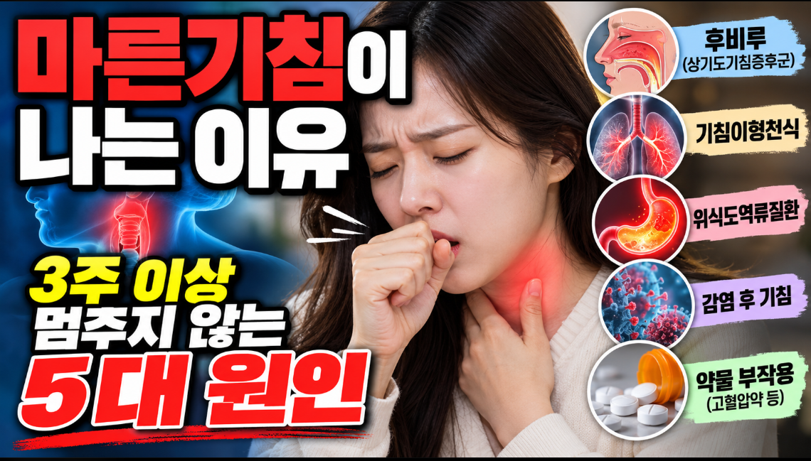 마른기침이 나는 이유