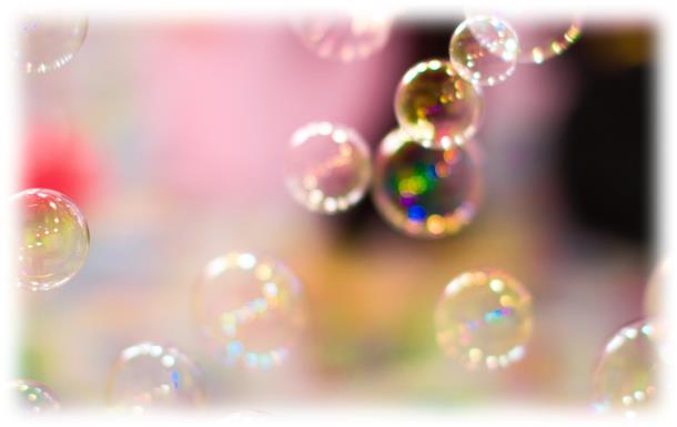 비누 방울의 아름다움