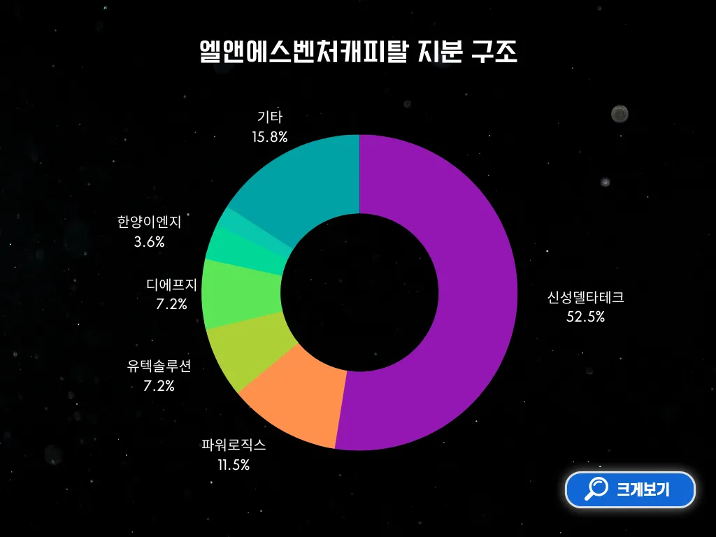 엘앤에스벤처캐피탈 지분 구조