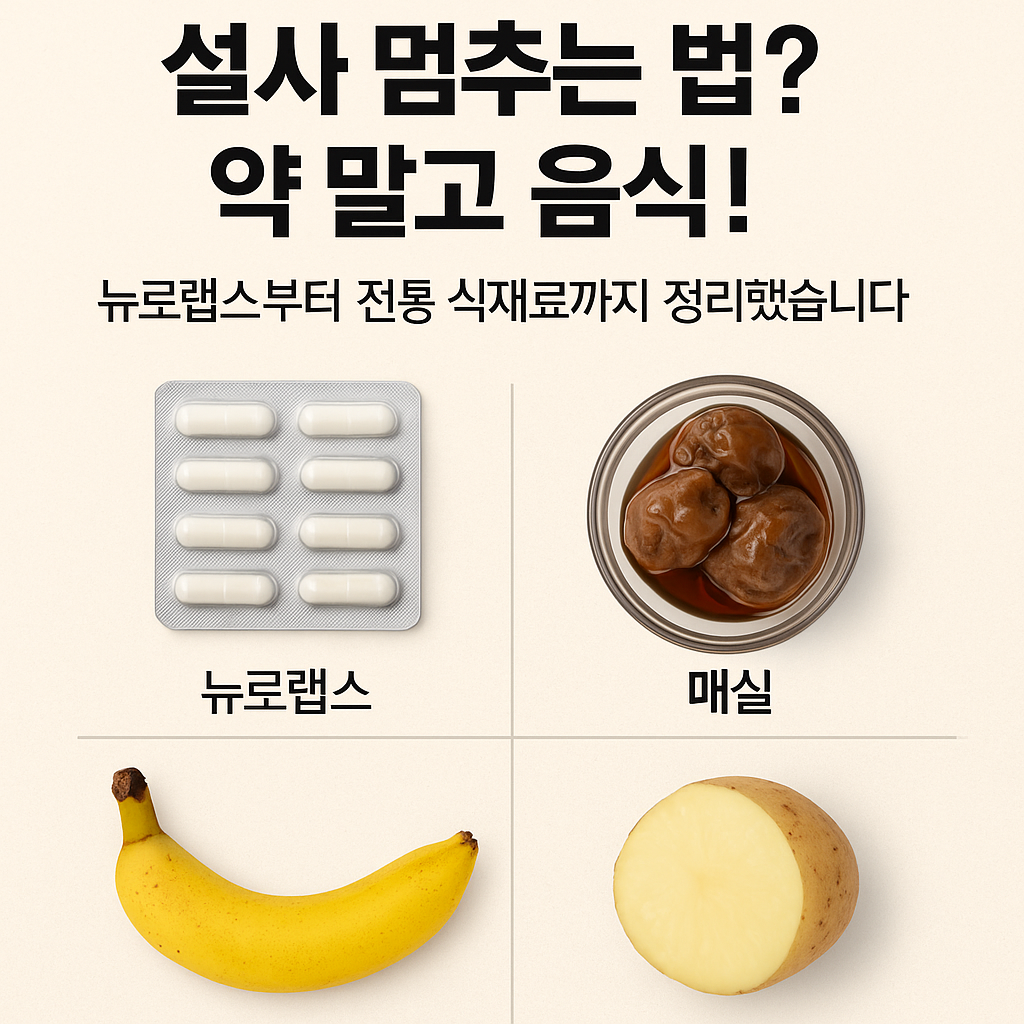 설사멈추는방법-뉴로랩스-매실-바나나-찐감자