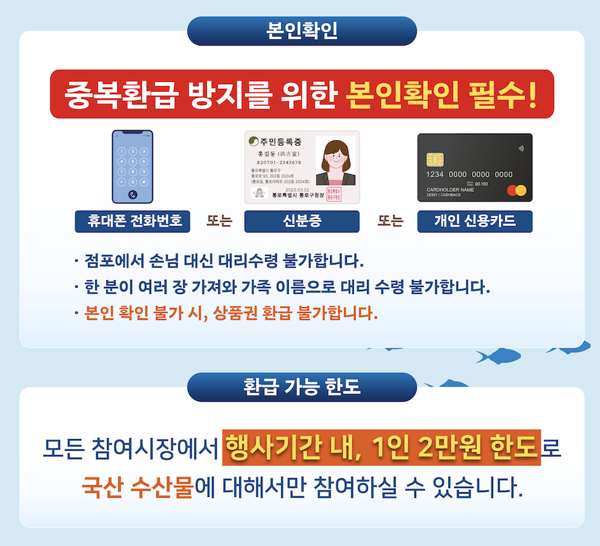 온누리상품권 환급 혜택 전통시장 수산물 구매 시 총정리 (2025년 5월)