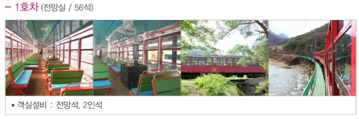 백두대간 협곡열차 1호실