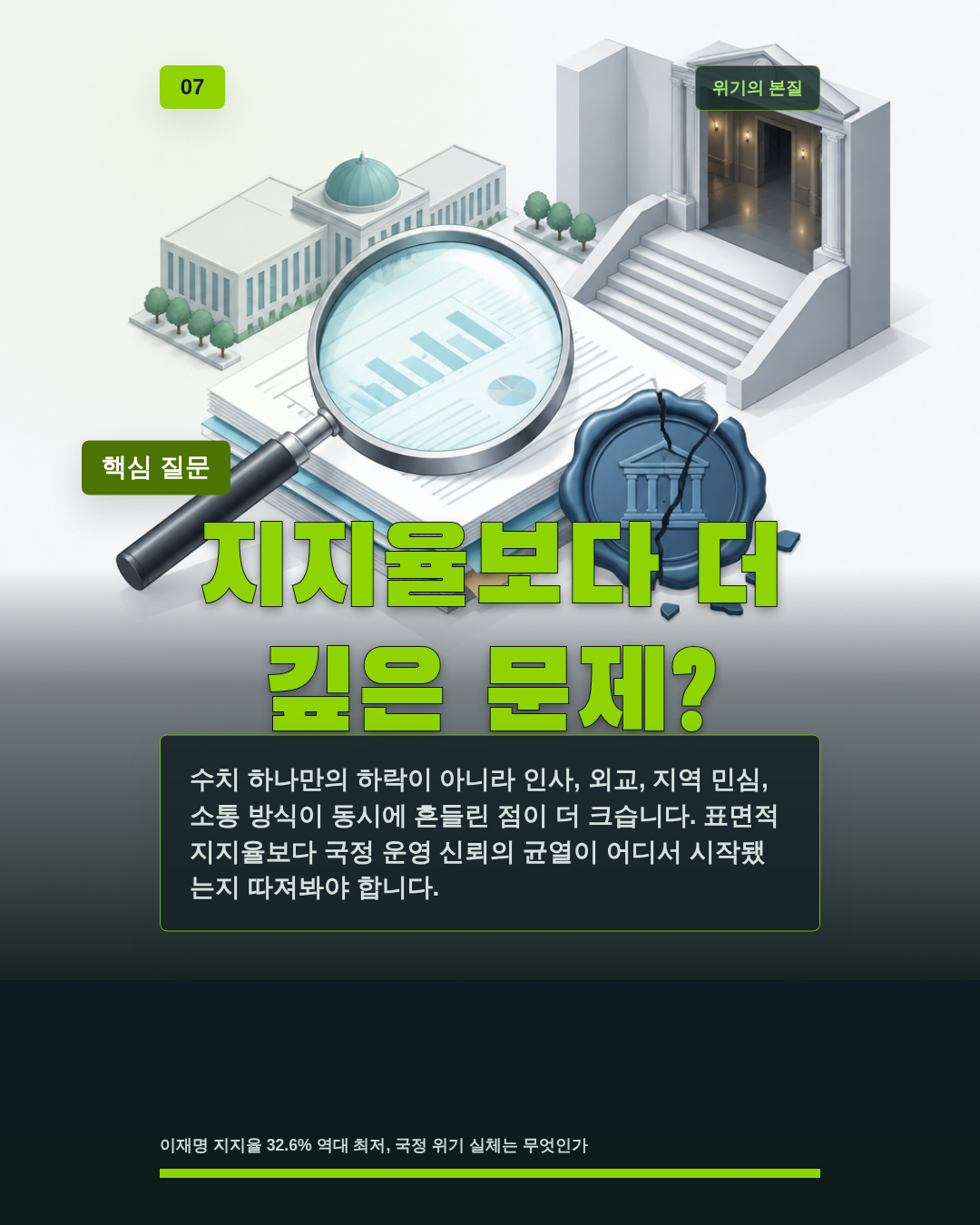 지지율보다 더 깊은 문제?