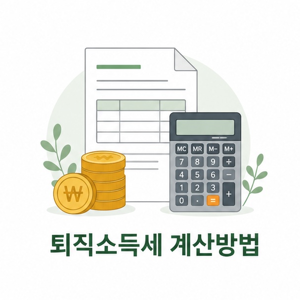 퇴직소득세 계산방법 안내