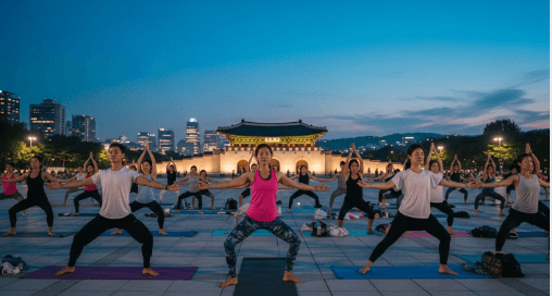 2025 광화문 달빛요가 – 도심 한가운데서 달빛 아래 힐링을!