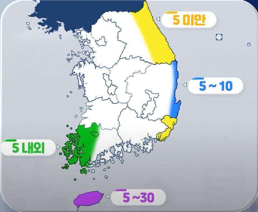 예상 강수량