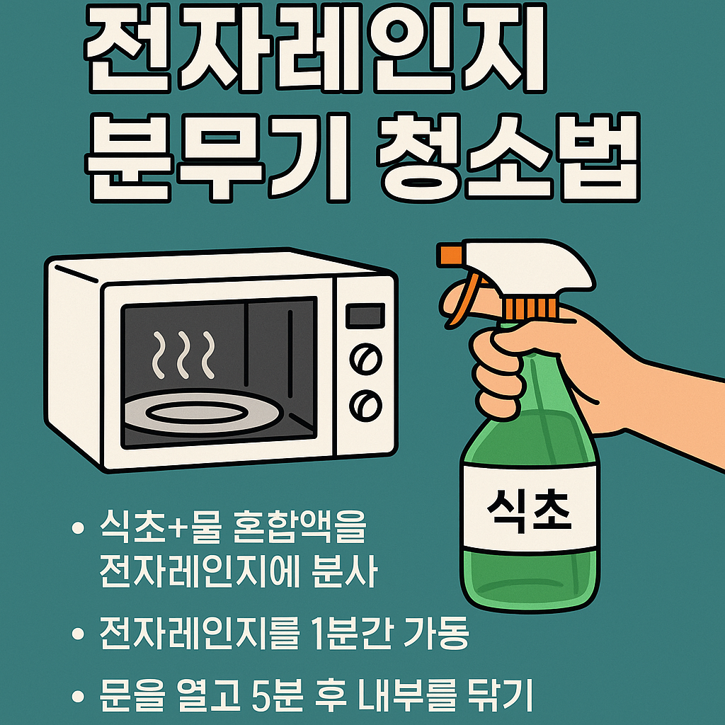 전자레인지 분무기 청소법