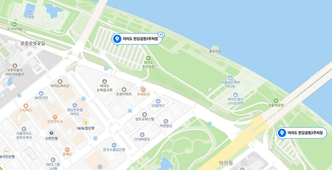 여의도 한강공원 주차장