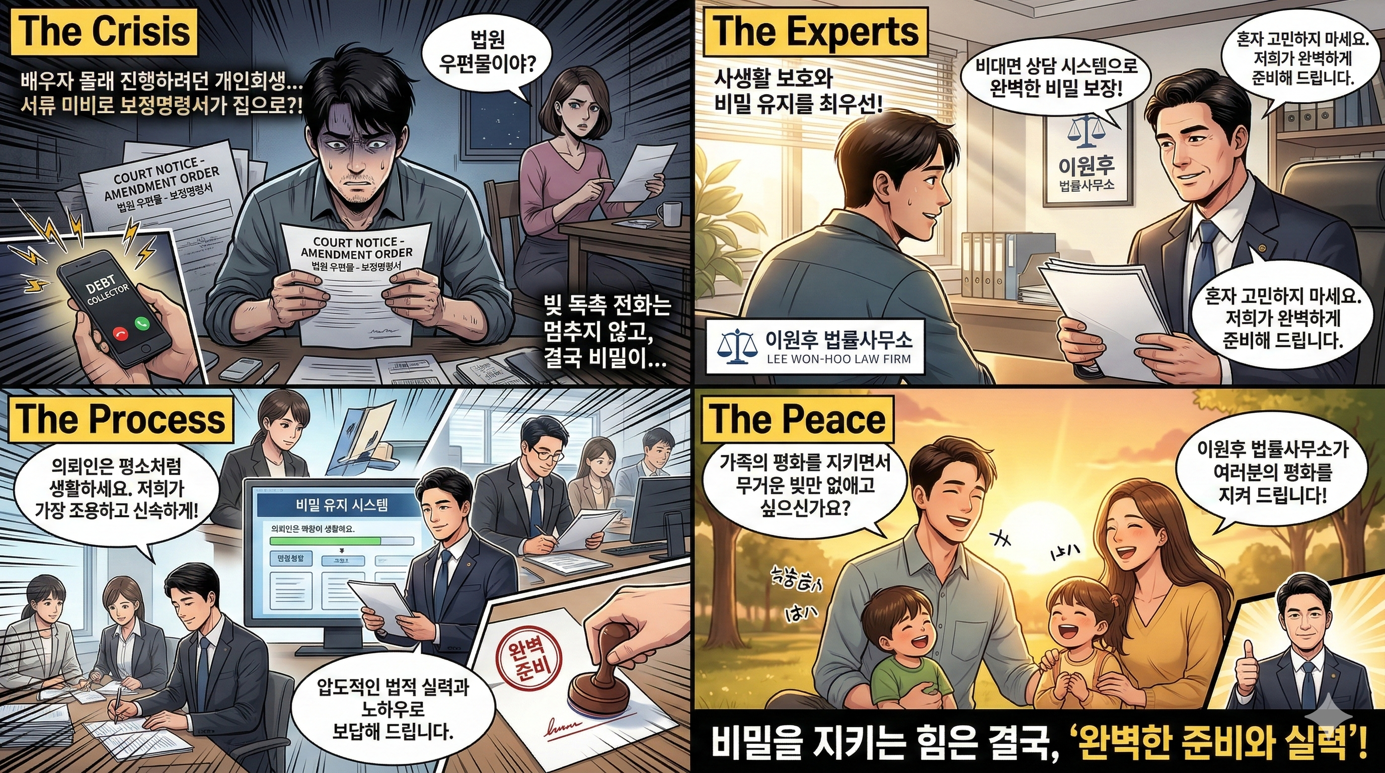 배우자 몰래 개인회생, 진짜 가능할까? 가족 모르게 빚 갚는 3가지 철통 보안 전략