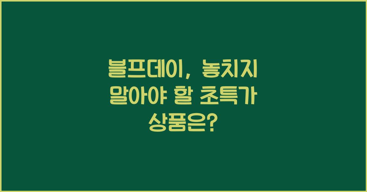 블프데이