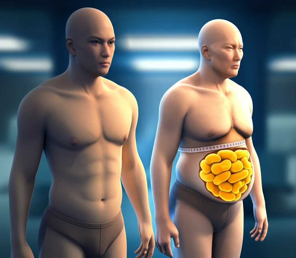 중년 남성 뱃살 원인 테스토스테론 변..