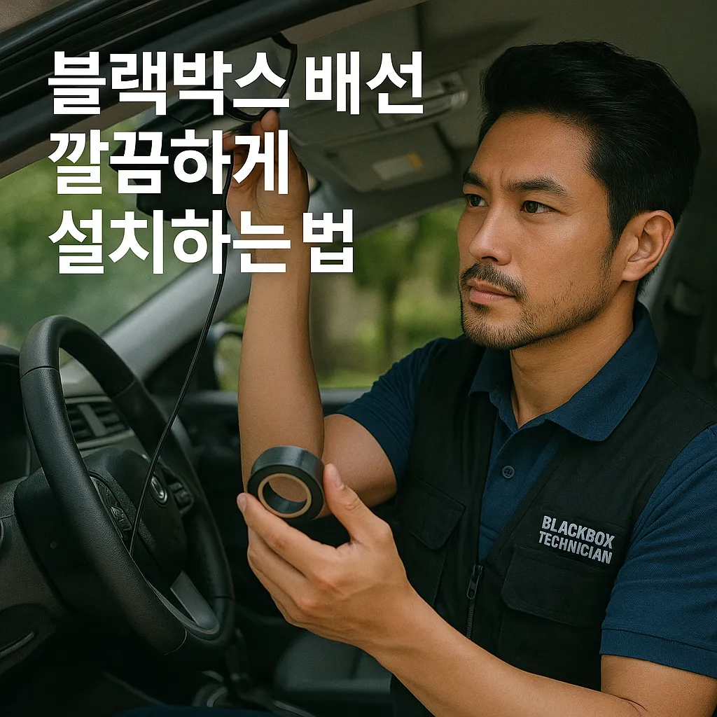 블랙박스 배선 깔끔하게 숨기는 팁