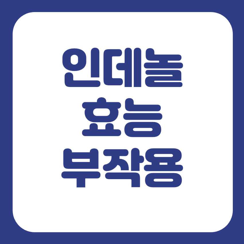 인데놀정 10mg 효능 부작용