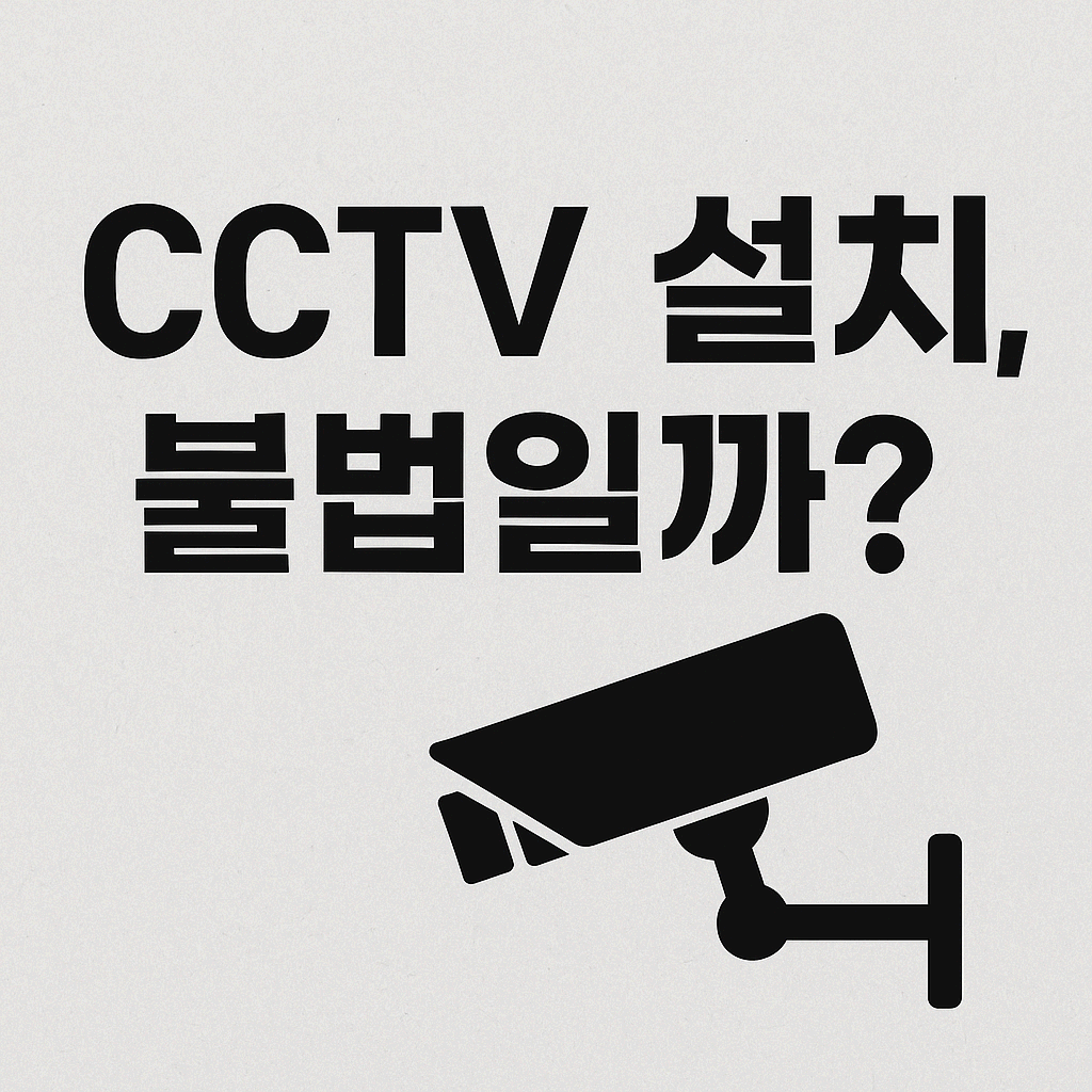 이웃 간 CCTV 설치 분쟁, 내 집 앞에 설치해도 될까?