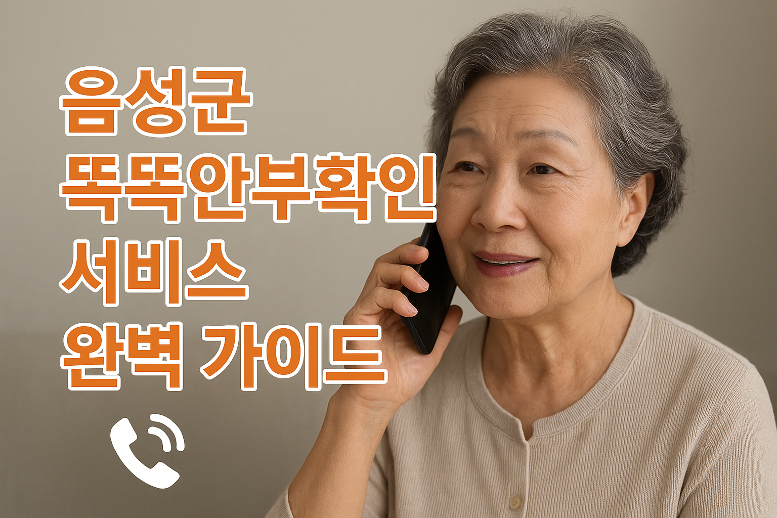 똑똑안부확인서비스