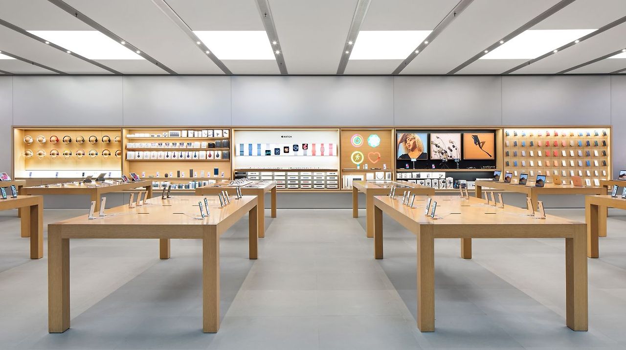 애플스토어의 진열방식